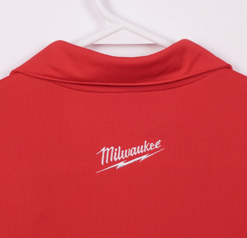 Milwaukee Tools Men's XL Nike Golf Red Logo Wicking Dri-Fit Golf Polo Shirt