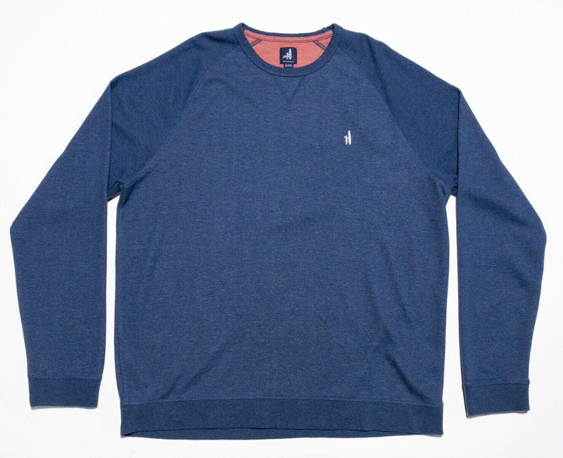 johnnie-O Sweatshirt Men's XL Pullover Crewneck Blue Preppy Surfer Logo