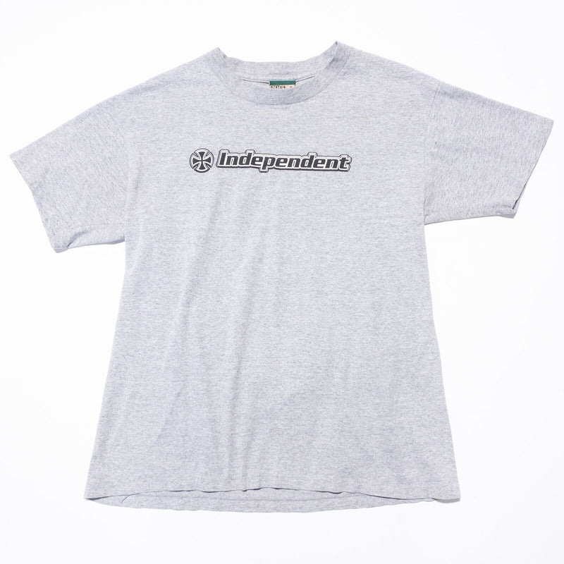 Vintage Independent Truck T-Shirt Men's Medium Skateboard 90s Y2K Logo Gray