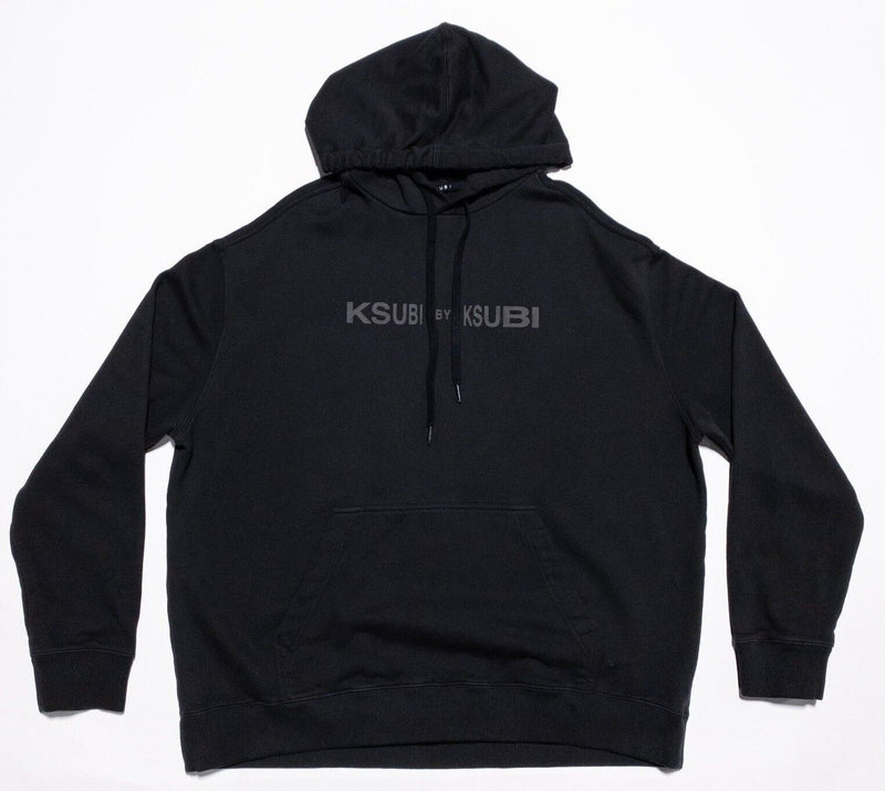 Ksubi Hoodie Men's Large Heavyweight Black Pullover Ksubi by Ksubi Logo