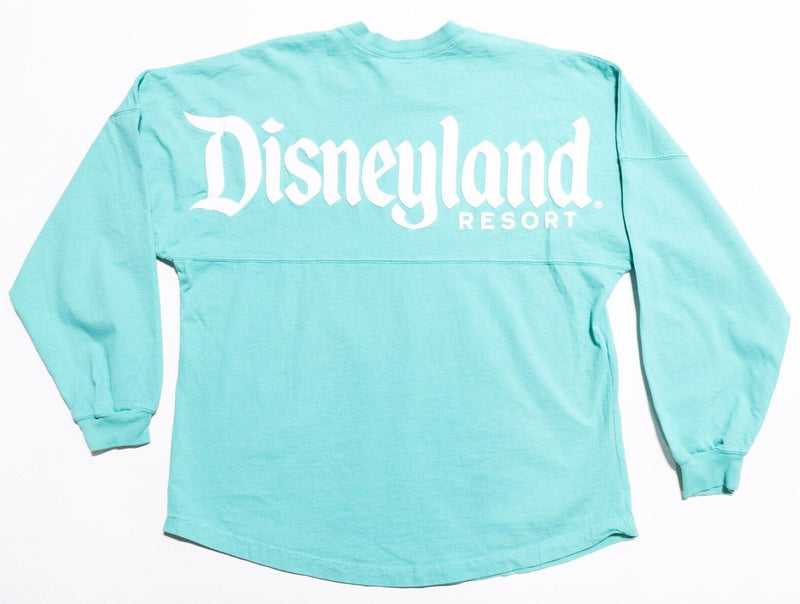 Disney Spirit Jersey Women's Large Disneyland Resort Aqua Green Long Sleeve
