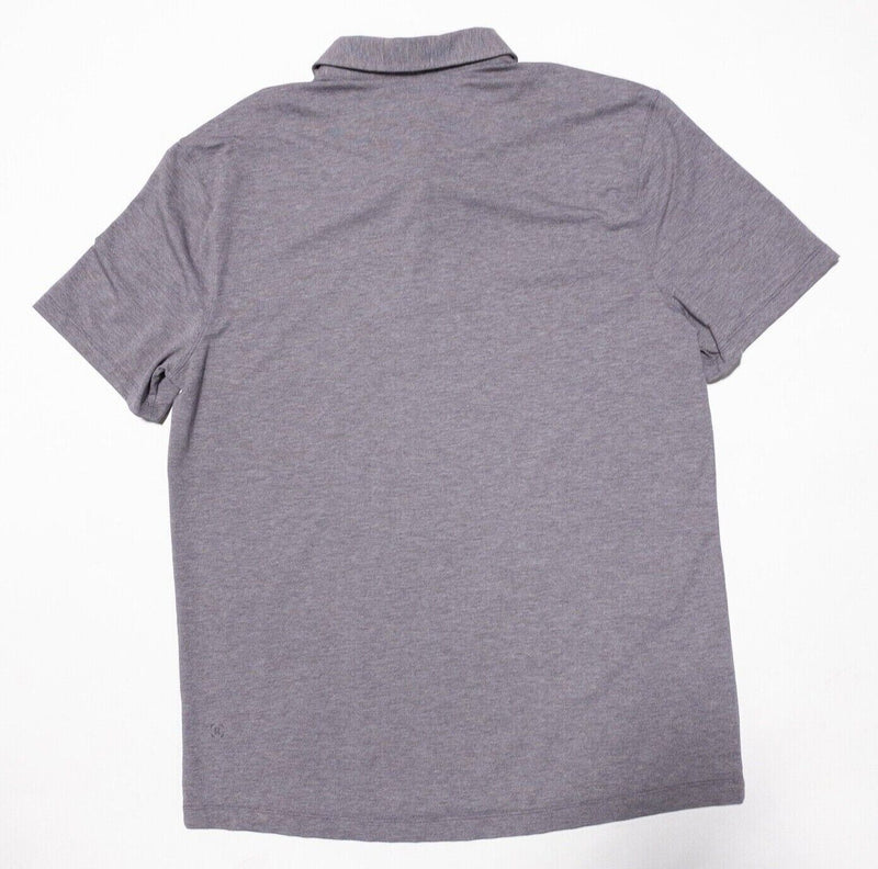 Lululemon Polo XL Men's Shirt Metal Vent Tech Purple/Gray Short Sleeve Wicking
