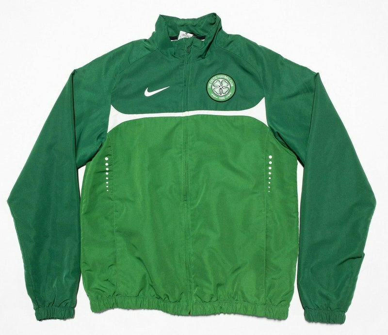 Celtic Football Club Jacket Men's Medium Nike Green Glasgow Scotland Warm-Up