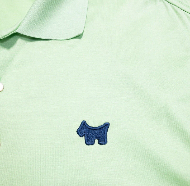 Peter Millar Scotty Cameron Polo Medium Men Green Dog Logo Collar Titleist Tour