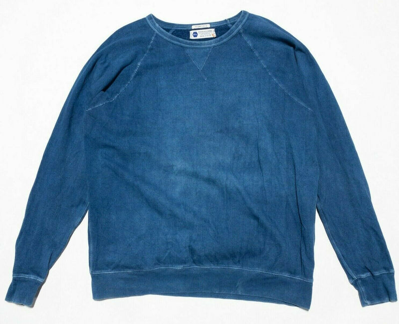 Industry of All Nations True Indigo Dyed Sweatshirt Crewneck Men's Large