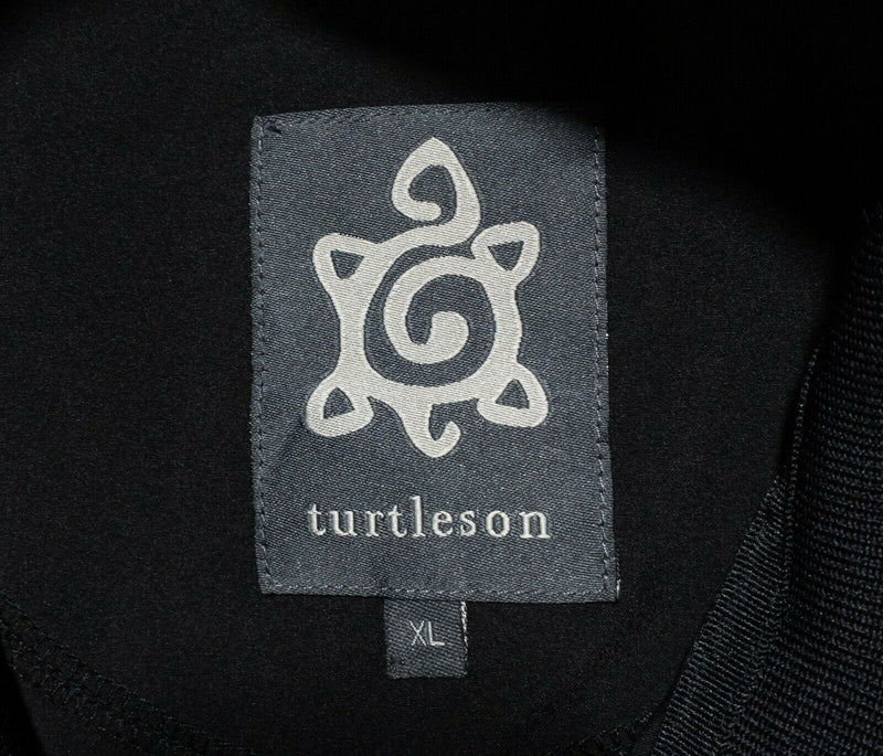 Turtleson Golf Men's XL 1/4 Zip Black Pullover Short Sleeve Windbreaker Jacket