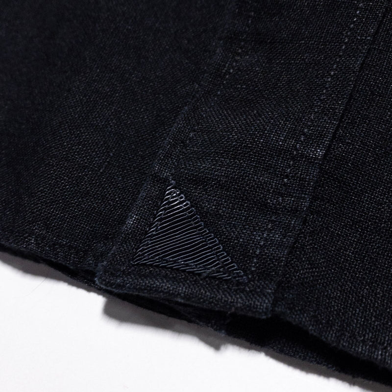 UNTUCKit Linen Shirt Men's XL Wrinkle Resistant Solid Black Long Sleeve Button