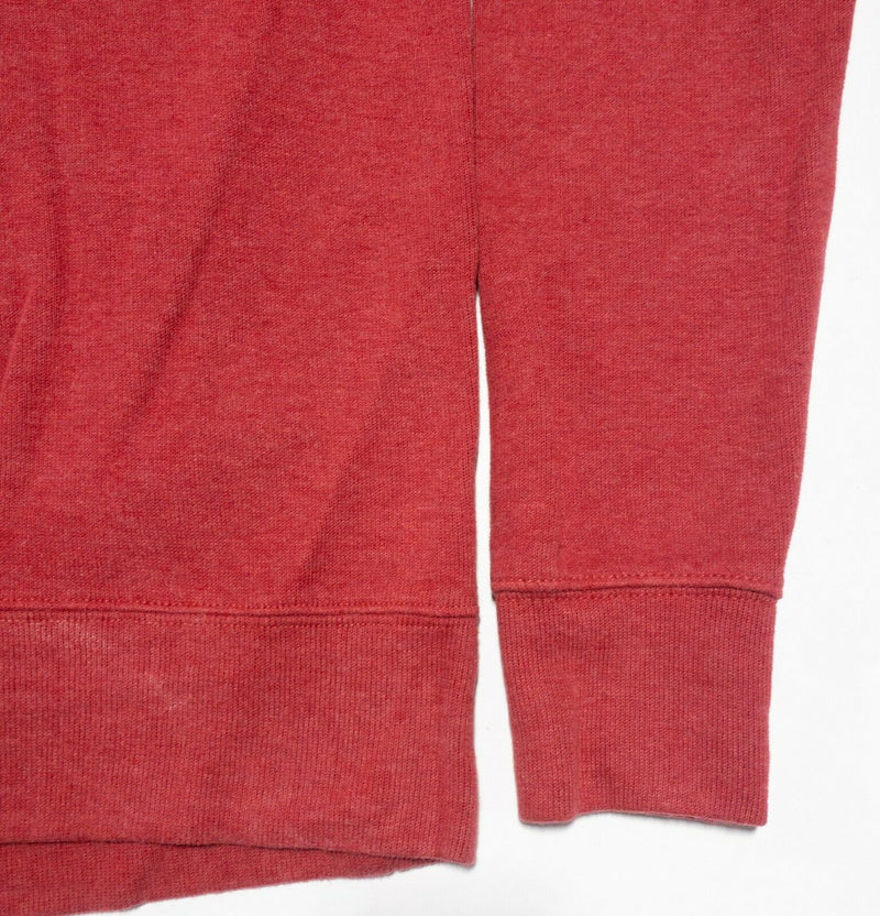 Polo Ralph Lauren Men's Medium Red/Pink Shawl Collar High Neck Fleece Sweater