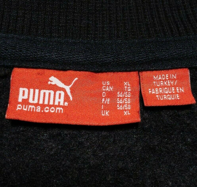 Puma Rugby New Zealand Jacket Men's XL Full Zip Warm-Up Solid Black