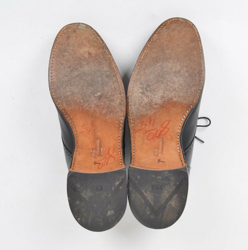 Allen Edmonds "Lexington" Men's Sz 12C Black Leather Wingtip Dress Shoes
