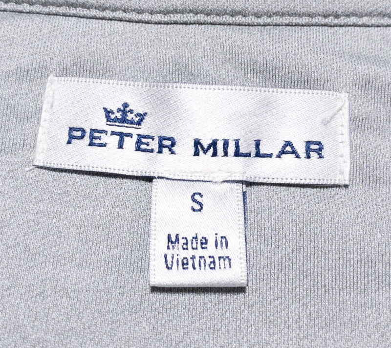 Peter Millar 1/4 Zip Jacket Men's Small Pullover Crown Sport Wicking Perth Gray