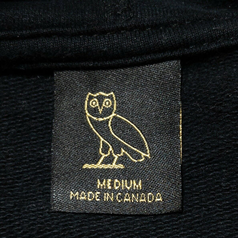 October's Very Own OVO Drake Owl Logo Sweatshirt Black Gold Canada Men's Medium