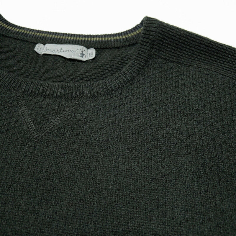 Smartwool Men's Large 100% Merino Wool Solid Green Crewneck Sweater