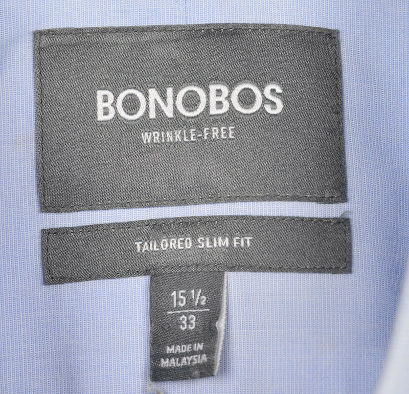 Bonobos Wrinkle Free Men's 15.5/33 (Medium) Slim Short Cherry Dress Shirt