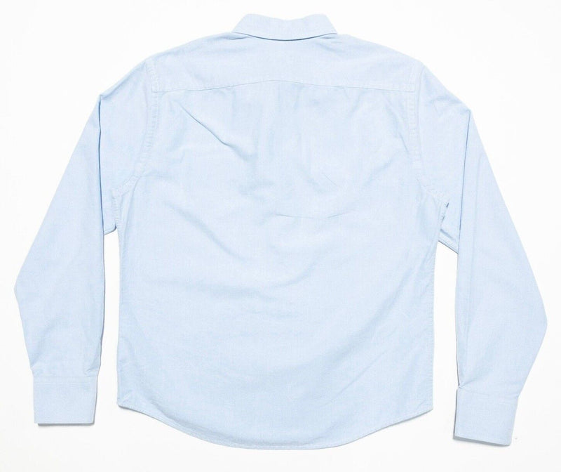 UNTUCKit Small Men's Shirt Long Sleeve Solid Light Blue Button-Down Casual