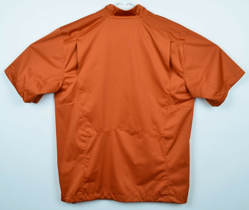 Texas Longhorns Nike Men's Small Half Zip Burnt Orange Coach Baseball S/S Jacket