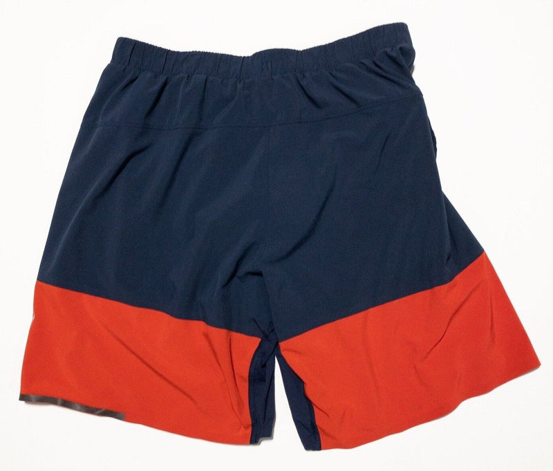 Lululemon Shorts Men's Large Lined 8" Athletic Performance Running Navy Blue Red