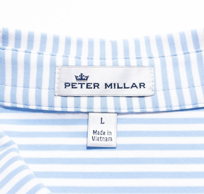 Peter Millar PGA Championship Polo Mens Large Summer Comfort 2018 Bellerive Blue