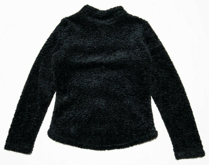 Ariat Jacket Women's Small Fuzzy Fleece Snap-Front Rodeo Equestrian Black
