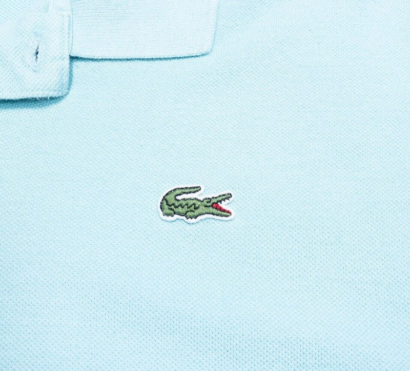 Lacoste 9L Polo Shirt Men Big & Tall 4XLT Light Blue Short Sleeve Crocodile Logo