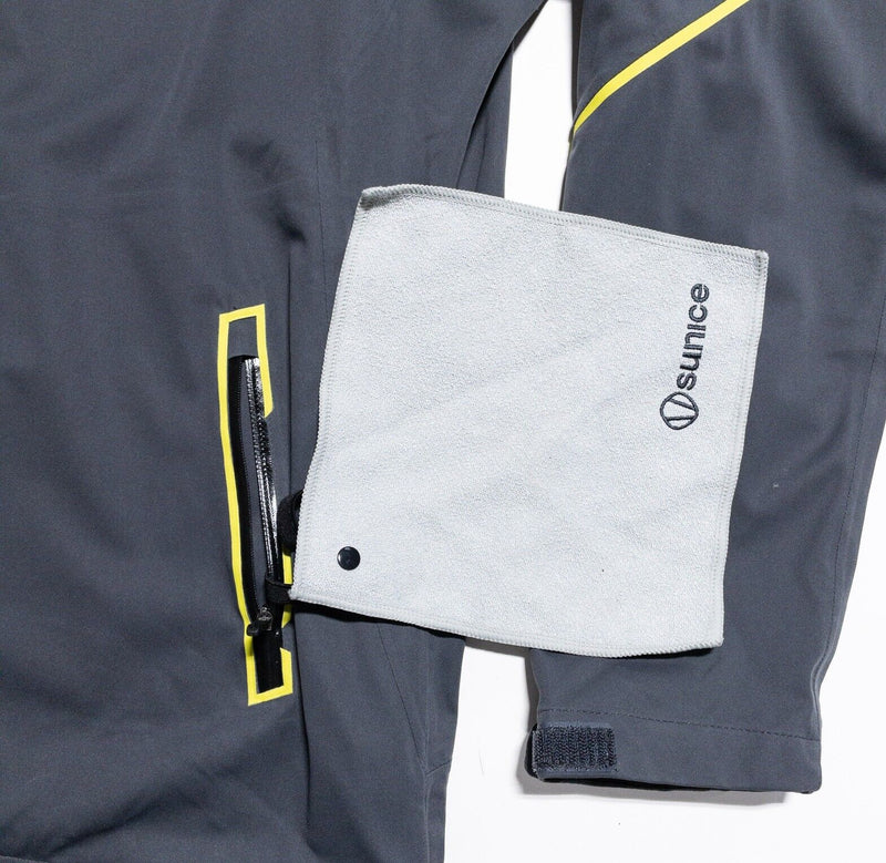 Sunice Zephal Jacket Men XL Golf Jay Waterproof Gray Full Zip Gray Ultra-Stretch