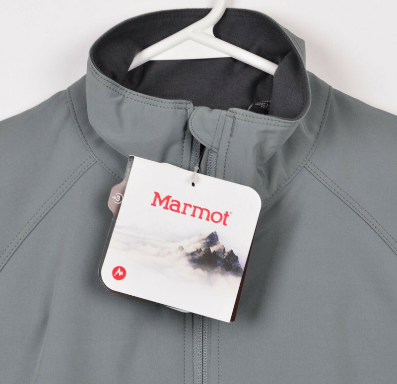 Marmot Women's Medium Levity Jacket Full Zip Softshell Solid Gray Jacket *LOGO