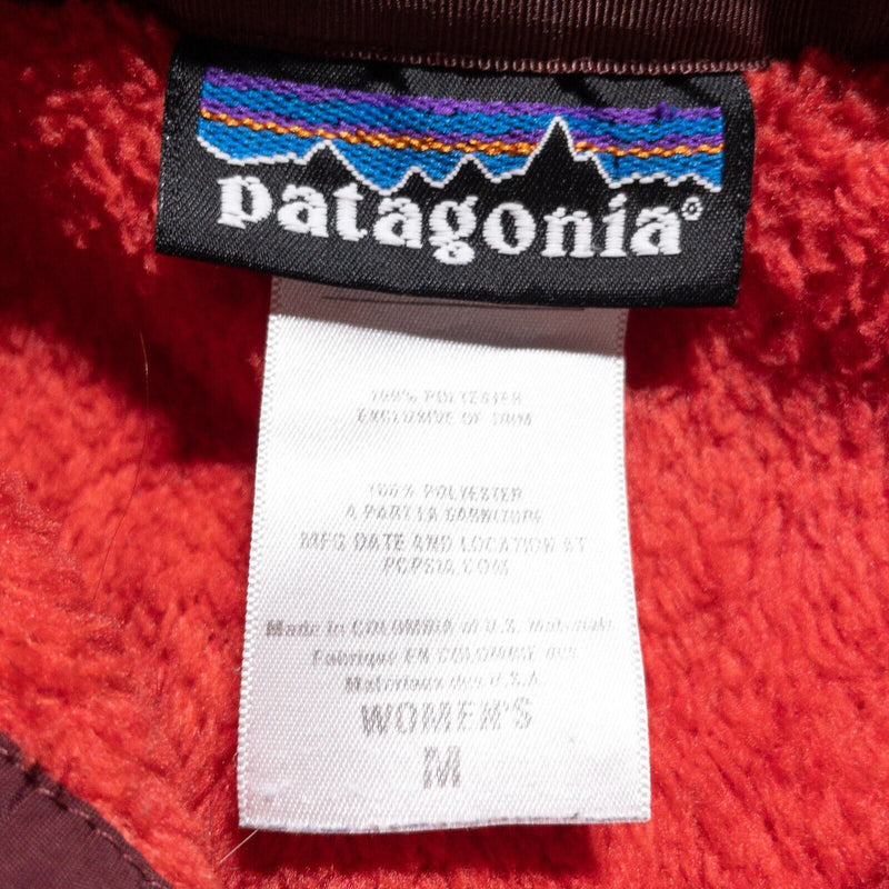 Patagonia Snap T Fleece Women's Medium Synchilla Jacket Pullover Red Re-Tool