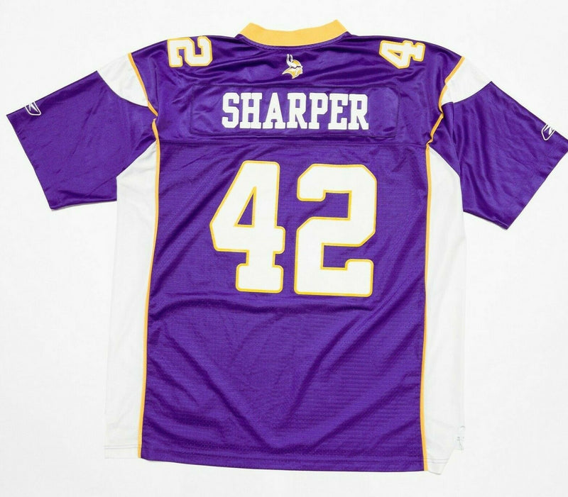 Minnesota Vikings Men's 2XL (Length +2) Reebok Darren Sharper Purple NFL Jersey