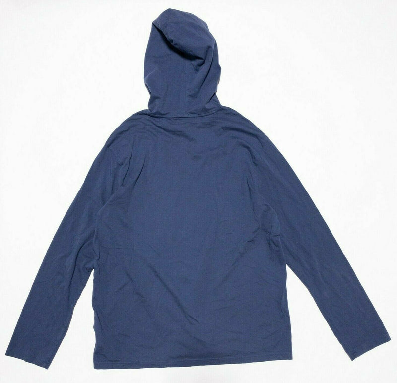 Polo Ralph Lauren Men's Large Blue Pony Lightweight Pullover T-Shirt Hoodie