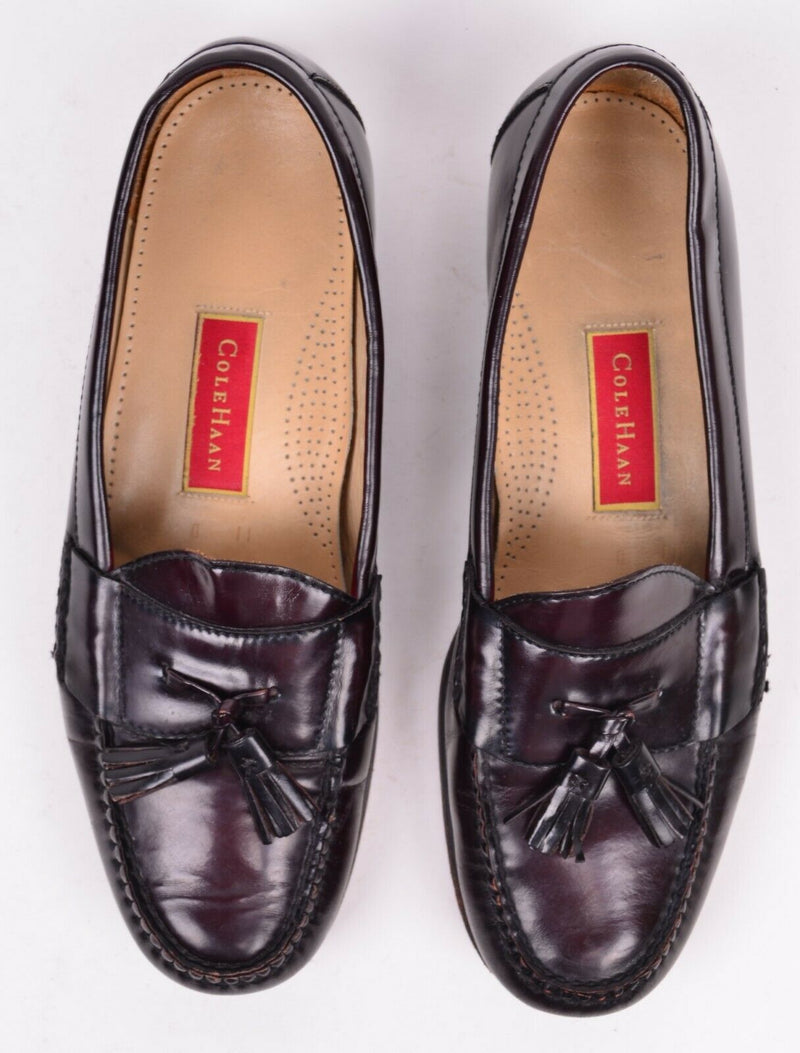 Cole Haan Men's 11 D Brown Leather Tassel Slip On Loafers 77623