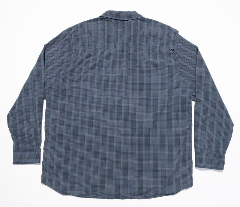 5.11 Tactical Shirt 2XL Men's Snap-Front Blue Plaid Long Sleeve Conceal Carry