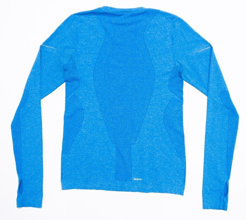 Boston Marathon 2013 Adidas Shirt Large Men's Long Sleeve Wicking Blue ClimaCool