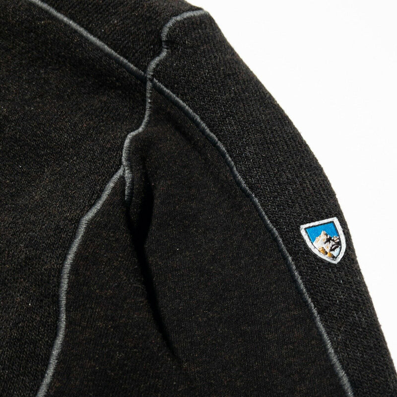 Kuhl Interceptr 1/4 Zip Fleece Sweater Jacket Alfpaca Men's Large Dark Brown