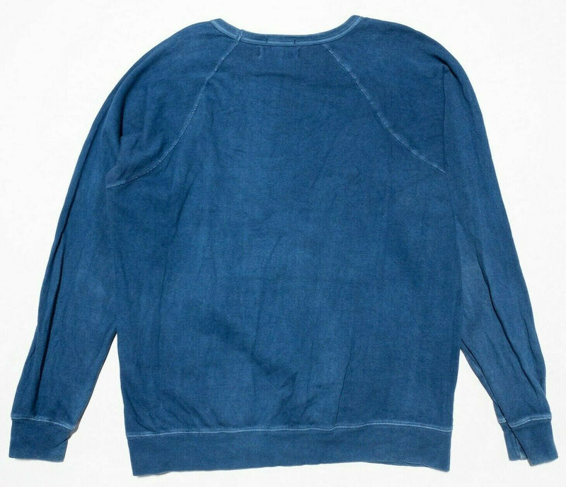 Industry of All Nations True Indigo Dyed Sweatshirt Crewneck Men's Large