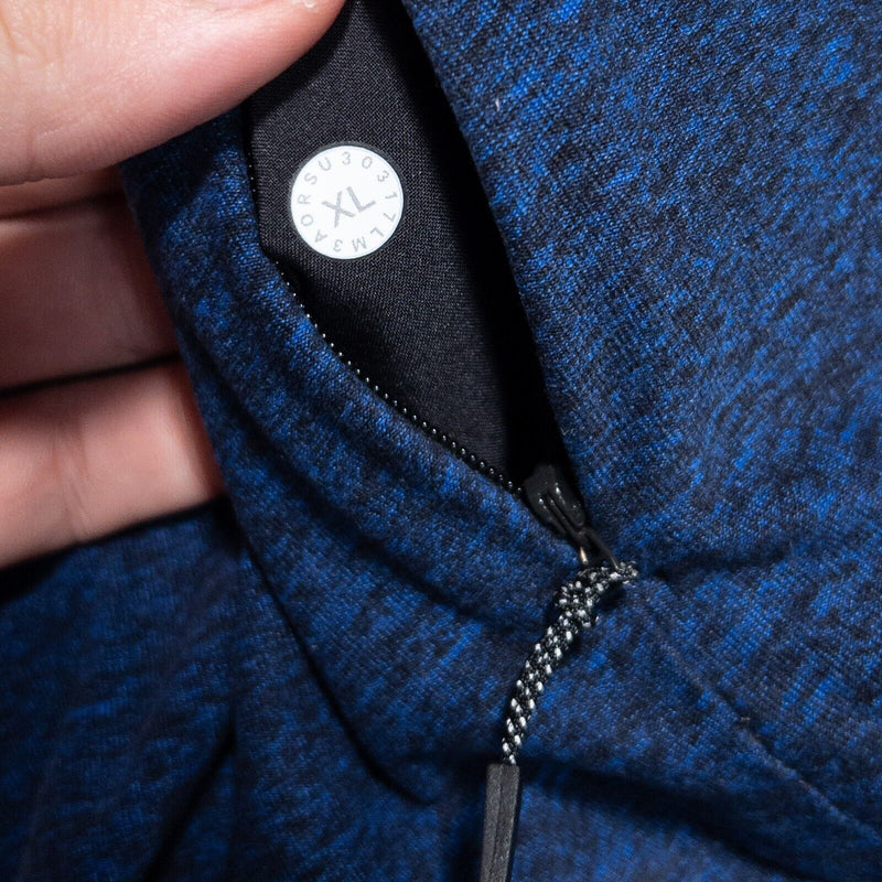 Lululemon 1/4 Zip Men's XL Pullover Wicking Stretch Blue Zip Pocket Training