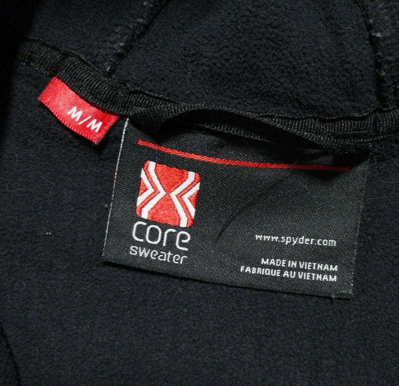 Spyder Core Sweater Women's Medium Cable-Knit Full Zip Faux Fur Hooded Vest