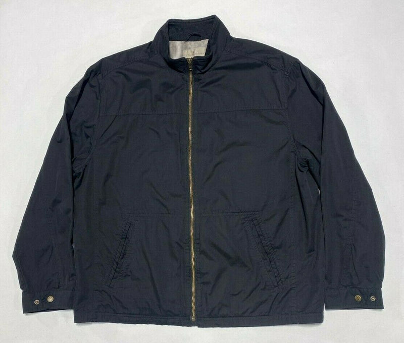 The Territory Ahead Men's XL Solid Navy Blue Lined Full Zip Bomber Jacket