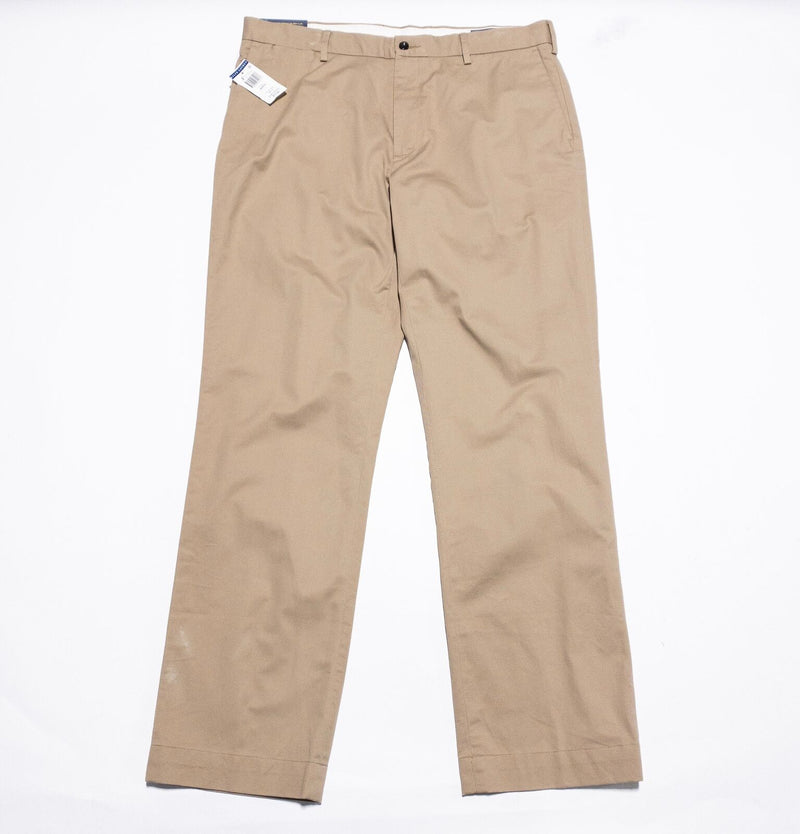 Polo Ralph Lauren Pants Men's 36x32 Stretch Classic Fit Khaki Brown Business