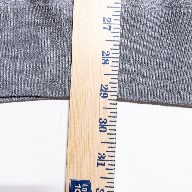 Peter Millar Sweater Men's XL Silk Cotton Cashmere V-Neck Pullover Solid Gray