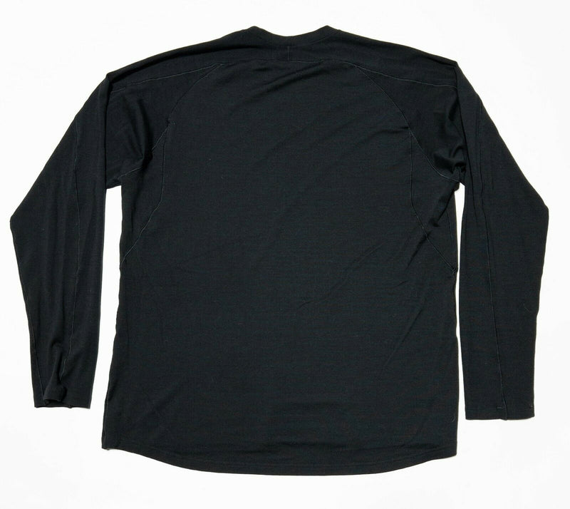 Patagonia Merino Wool Blend Base Layer Crewneck Shirt Long Sleeve Black Men's XL
