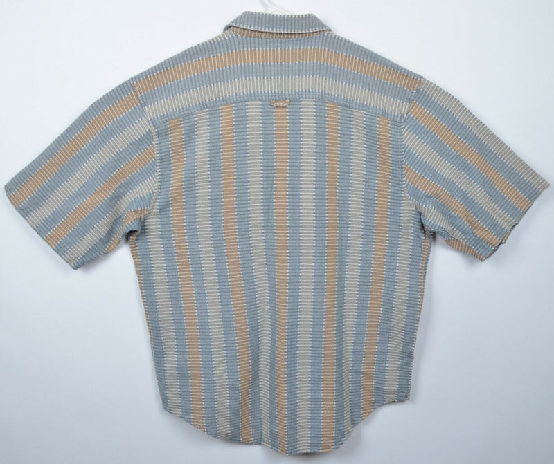 The Territory Ahead Men's XL Striped Heavy Knit Short Sleeve Button-Front Shirt