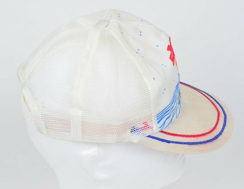 Vtg 80s Team Snap-On Tools K-Products Snapback Mesh Trucker Hat