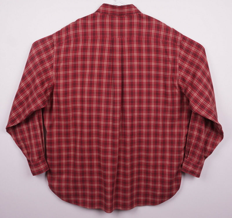 Brooks Brothers Country Men's XL Cotton Cashmere Blend Red Plaid Flannel Shirt