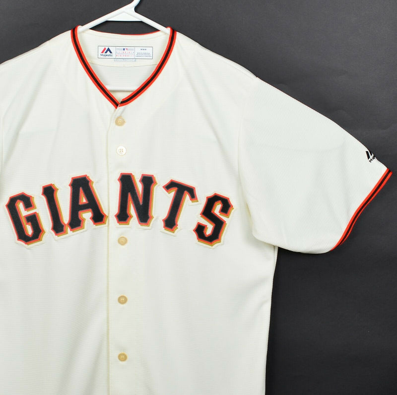 San Francisco Giants Men's Medium Joe Panik Beige Majestic Coolbase MLB Jersey