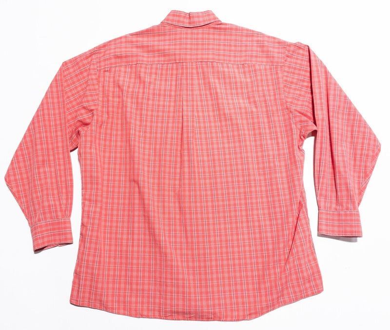 Vintage Burberry London Shirt Men's XL Long Sleeve Button-Down Pink/Red USA