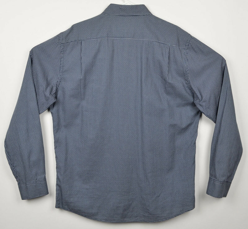 Rodd & Gunn Men's Sz XL Sports Fit Navy Blue Geometric Long Sleeve Shirt
