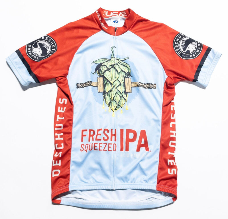 Deschutes Brewery Cycling Jersey Men's Medium Fresh Squeezed IPA Beer Voler Red