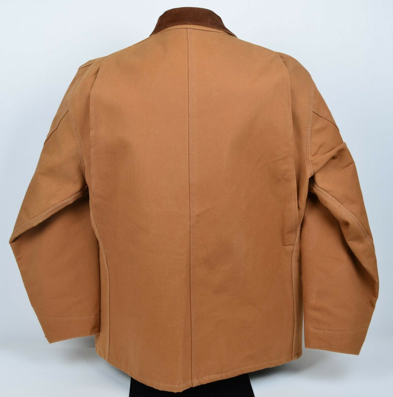 Vtg 1989 Carhartt Men's Sz 50T 2XL Blanket Lined 100 Anniversary Brown Duck Coat