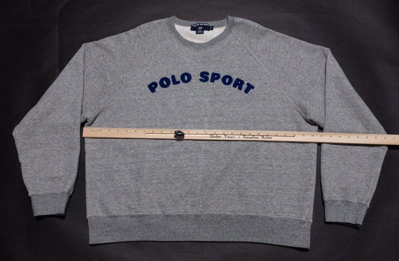 Vintage Polo Sport Ralph Lauren Sweatshirt Mens XL Crewneck Gray Canada Pullover