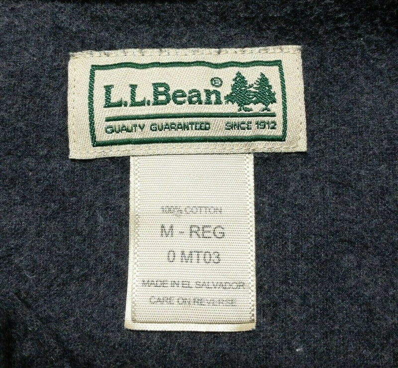 L.L. Bean Men's Chamois Shirt Flannel Charcoal Gray Button-Front Men's Medium